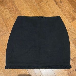 Black madewell fringe skirt